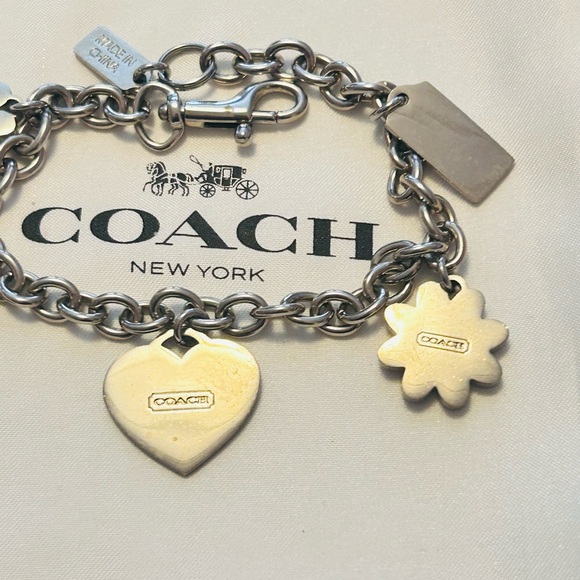 Coach Y2K Heart And Flower Charm Bracelet - Picture 8 of 13